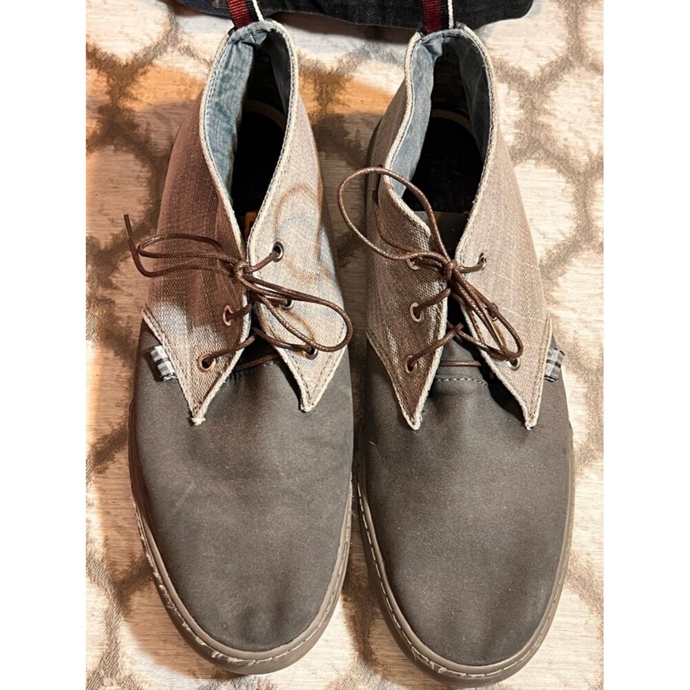 Ben Sherman Two-Tone Gray and Tan Chukka Boots 11.5